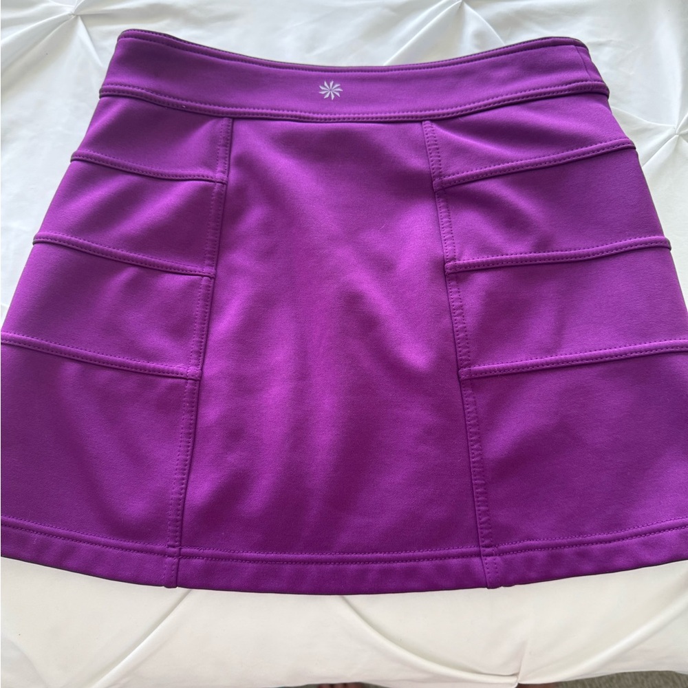 Athleta Pink and Purple Skater Mini Skirt
